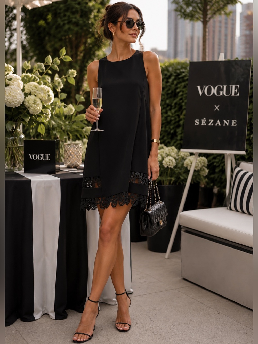 NWT ANTHROPOLOGIE x YOANA BARASCHI Black Samba Crochet Scallop Dress Size XS
